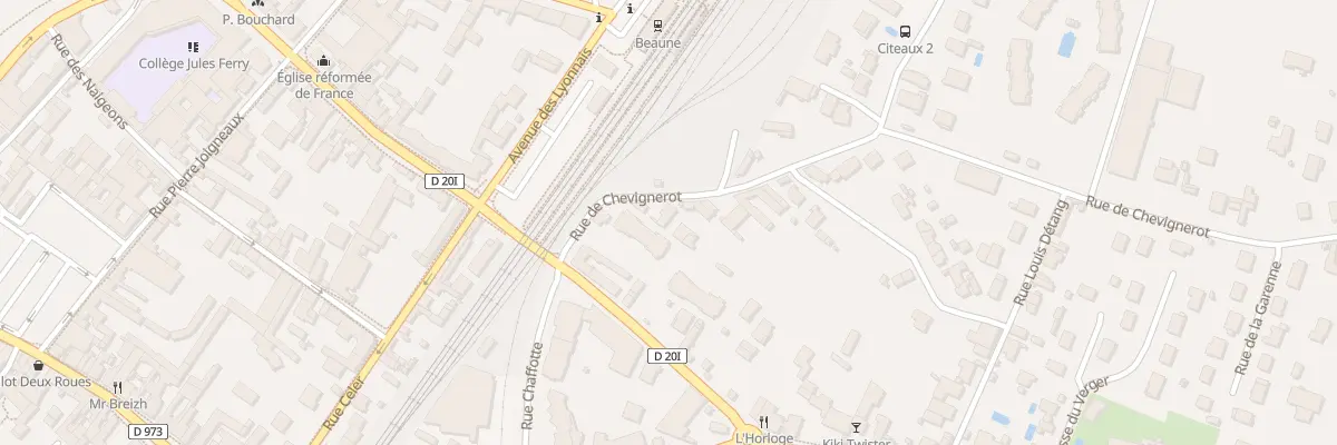 Plan du 6 Rue de Chevignerot à Beaune