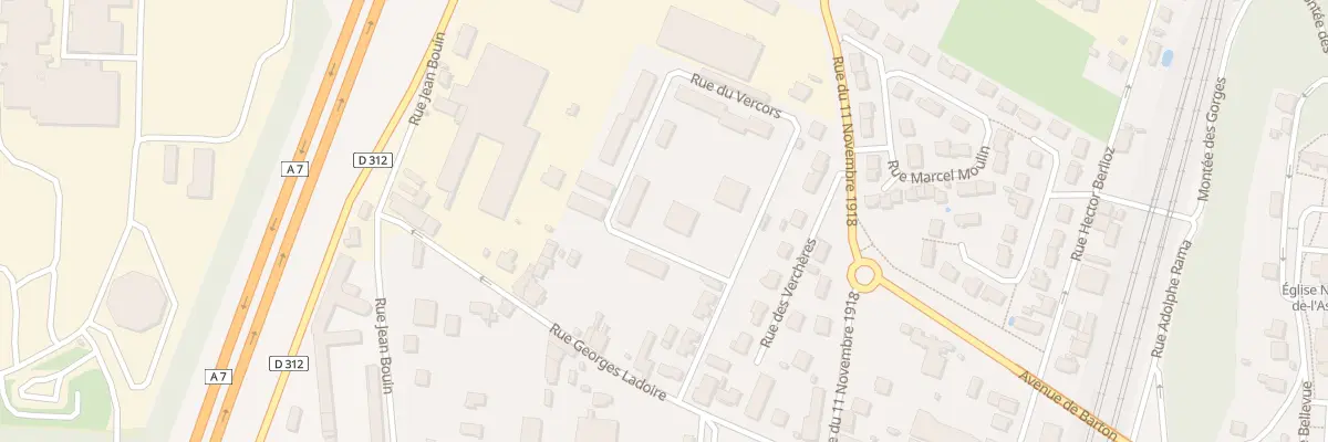 Plan du 6 Rue du Vercors à Feyzin