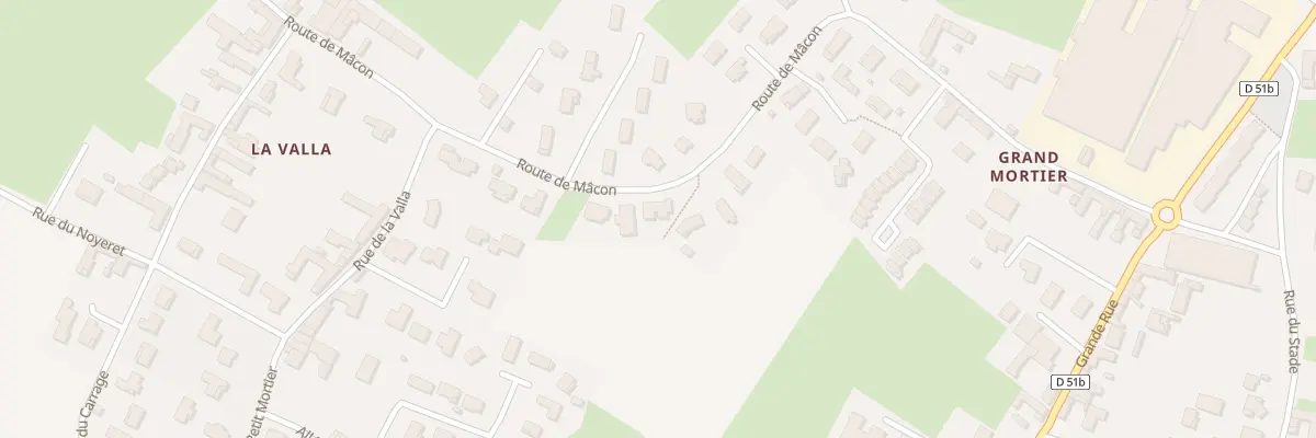 Plan du 547 Rte de Macon à Grièges