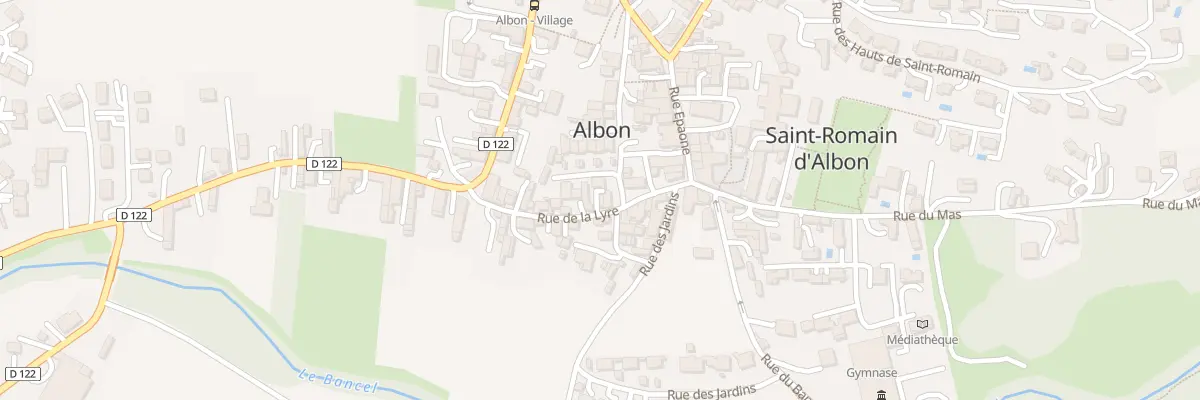 Plan du 80 Rue de la Lyre à Albon