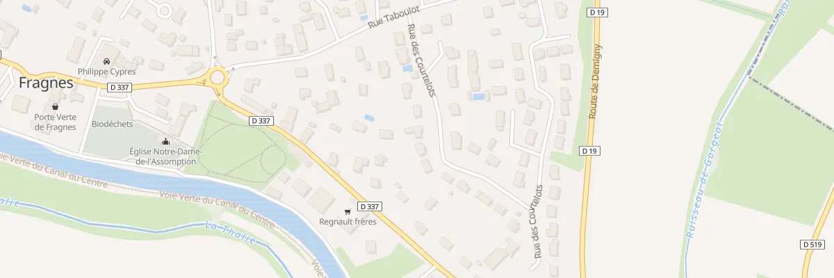 Plan du 10 Rue des Courtelots à Fragnes-La Loyère