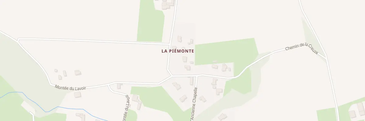 Plan du 320 La Piemonte à Rancé