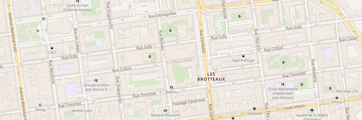Plan du 65 Rue Boileau à Lyon 6e Arrondissement