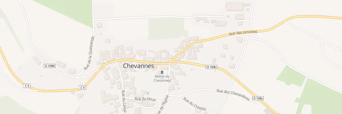 Plan du 1 Rue des Arnottes à Chevannes