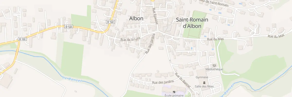 Plan du 55 Rue du Quartier Latin à Albon