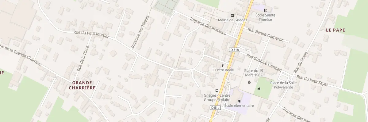 Plan du 170 Rue Marie Joseph Bonnat à Grièges