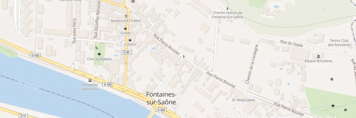 Plan du 28 Rue Pierre Bouvier à Fontaines-sur-Saône