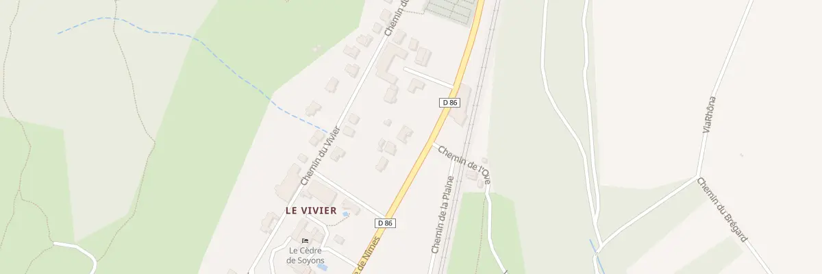 Plan du 460 Rte de Nimes à Soyons