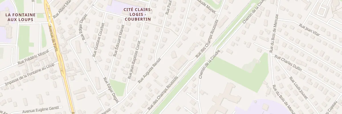 Plan du 17 Rue Auguste Renoir à Chalon-sur-Saône