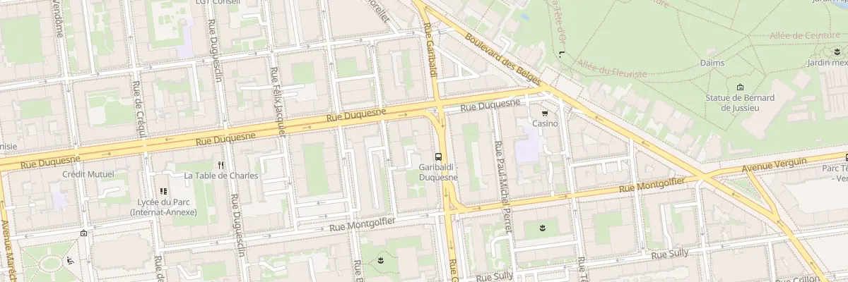 Plan du 14 Rue Garibaldi à Lyon 6e Arrondissement