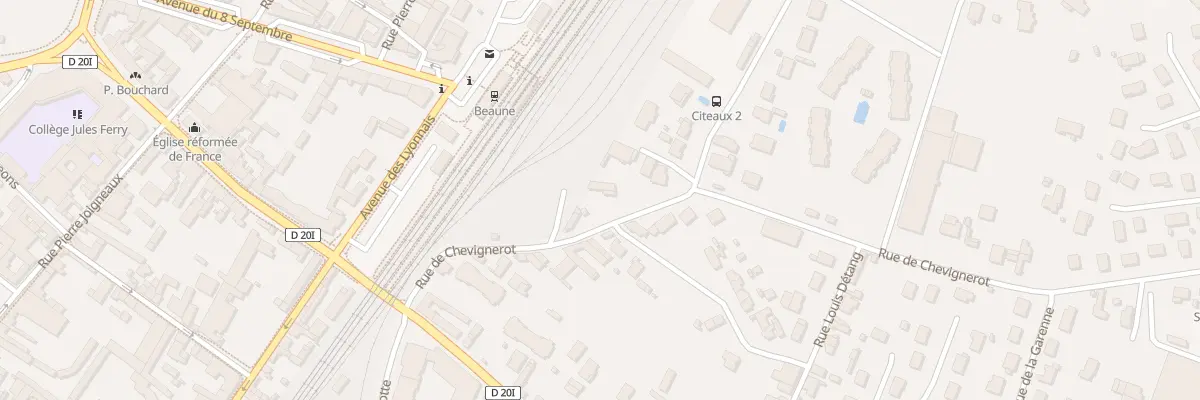 Plan du 1B Rue de Chevignerot à Beaune