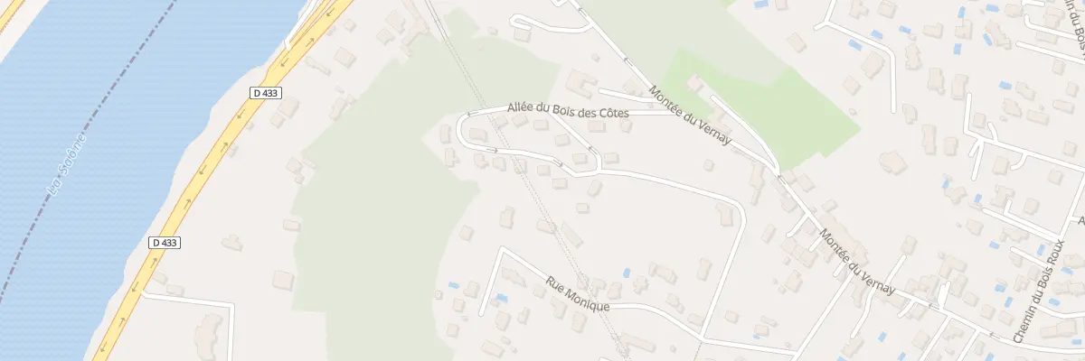 Plan du 12 All du Bois des Côtes à Caluire-et-Cuire