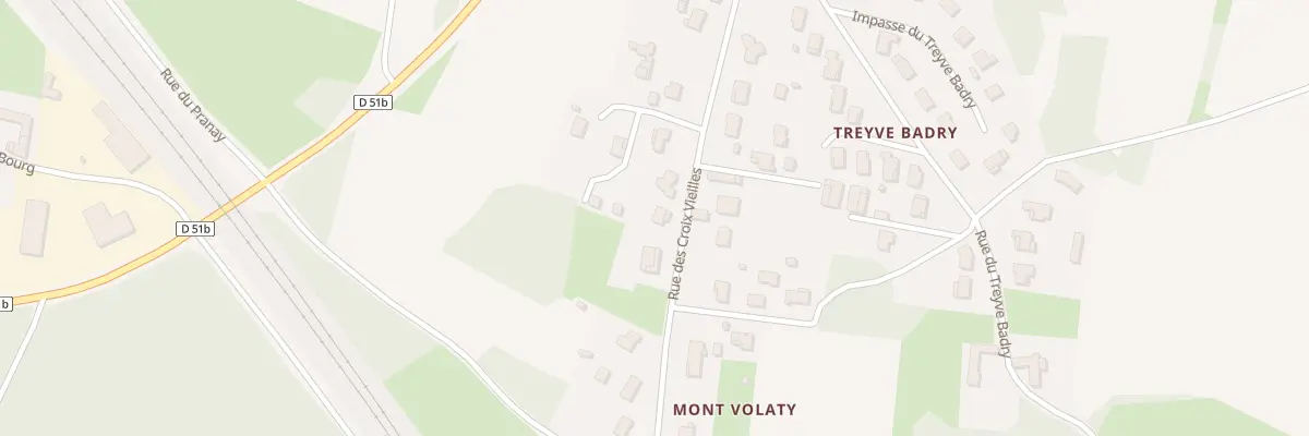 Plan du 280 Rue des Croix Vieilles à Grièges