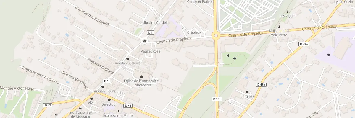 Plan du 10T Che de Crépieux à Caluire-et-Cuire