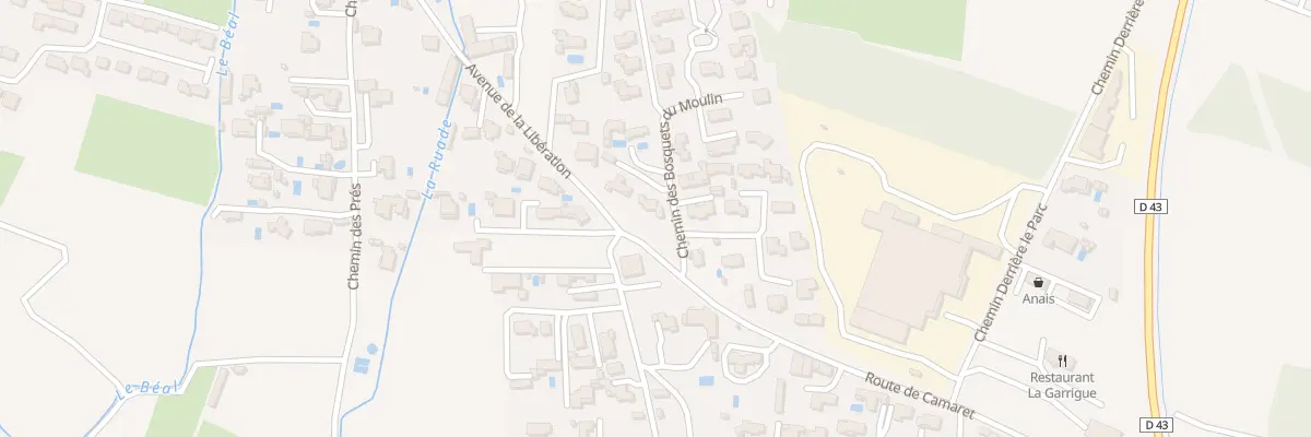 Plan du 6007 Le Parc à Sérignan-du-Comtat