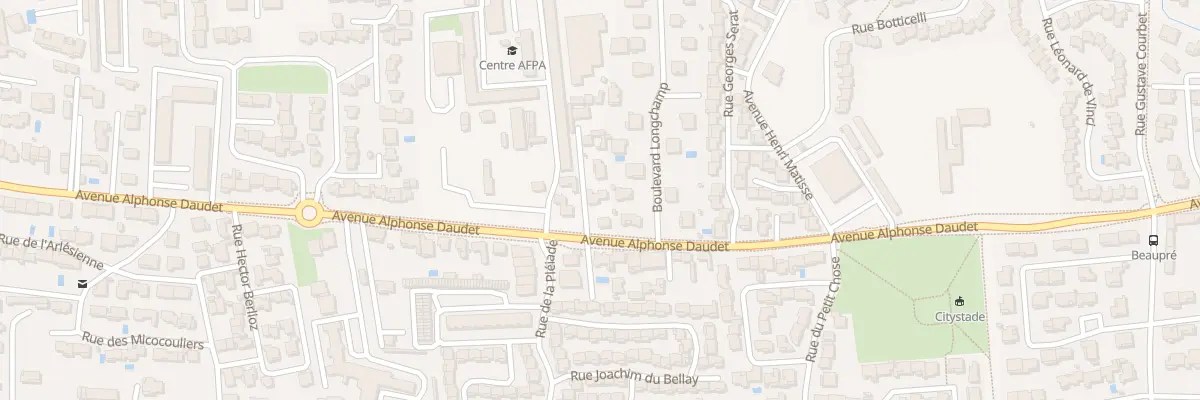 Plan du 5 Av Alphonse Daudet au Pontet