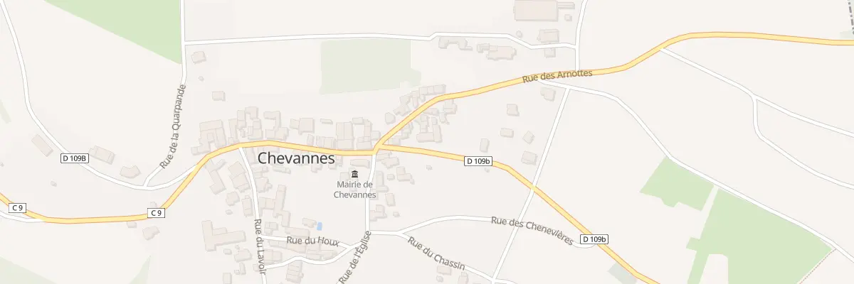 Plan du 3 Rue des Vignes à Chevannes