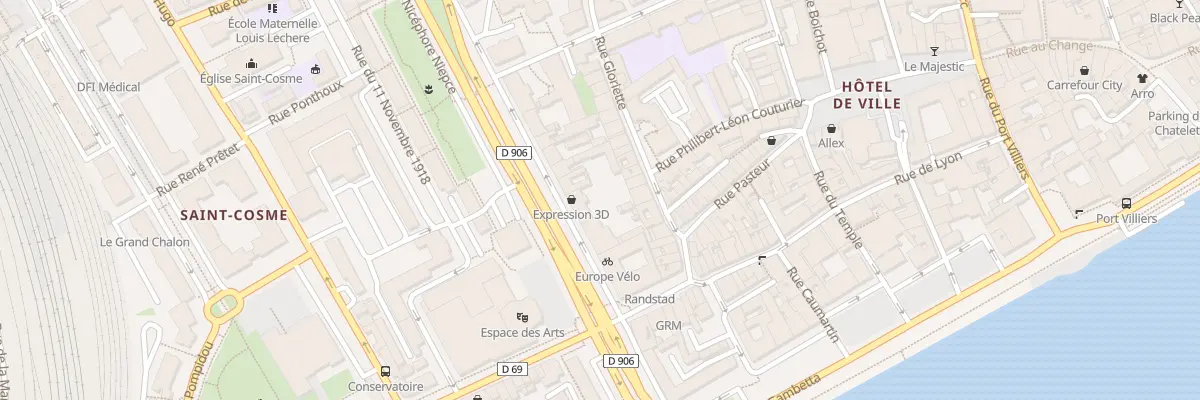 Plan du 18 Rue Michelet à Chalon-sur-Saône