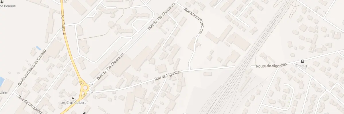 Plan du 13 Rue de Vignoles à Beaune