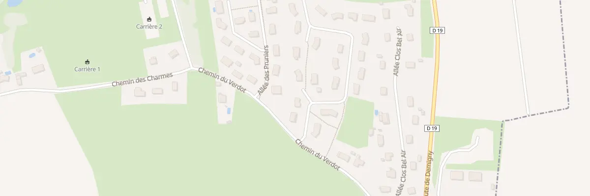 Plan du 3 All des Courtils à Lessard-le-National