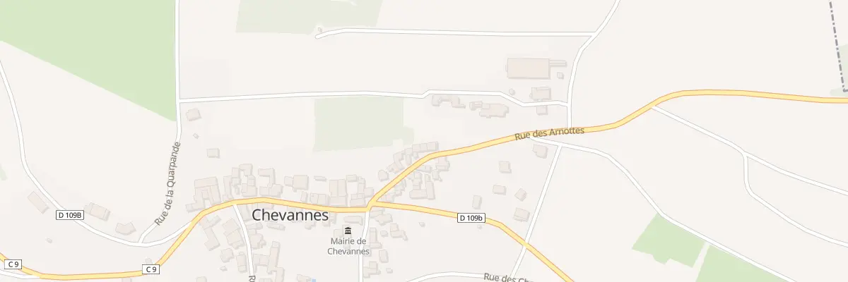 Plan du 11 Rue des Arnottes à Chevannes