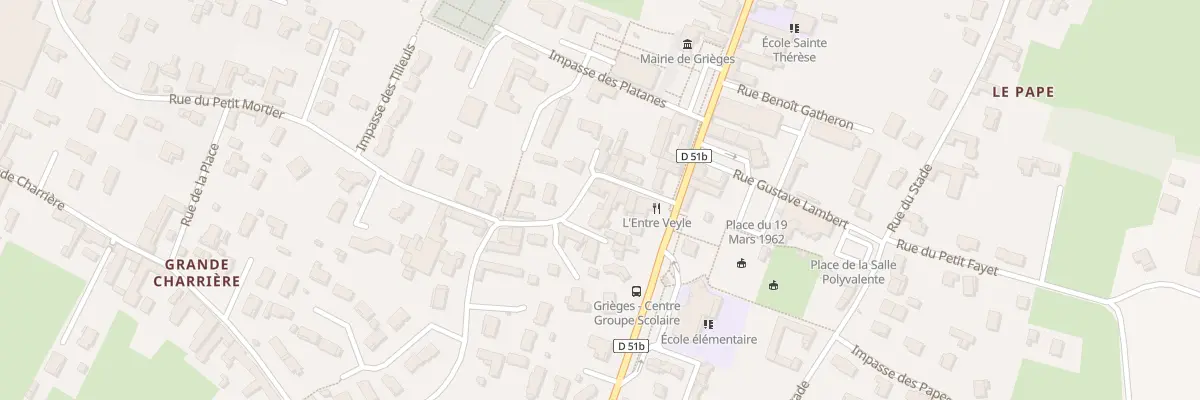 Plan du 91 Rue Marie Joseph Bonnat à Grièges