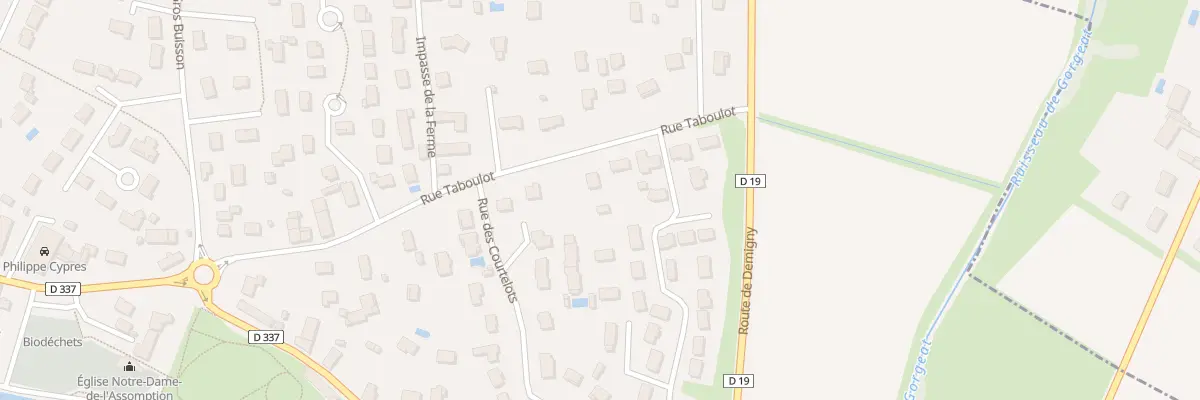 Plan du 1 Rue Taboulot à Fragnes-La Loyère