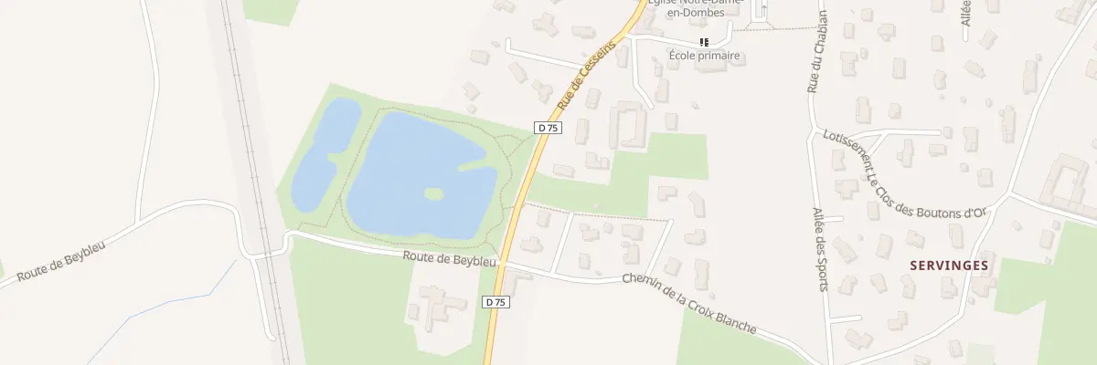 Plan du 15 Lot Domaine de la Croix Blanch à Chaneins