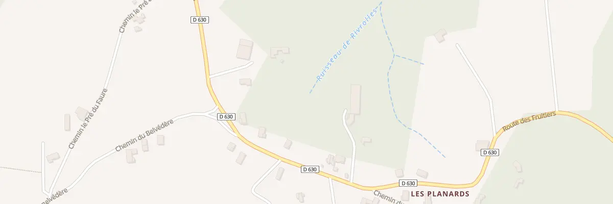 Plan du 5348 Les Planards à Érôme