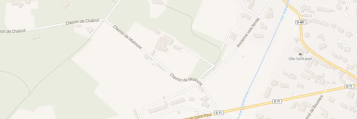 Plan du 116 Che de Mialouze à Montségur-sur-Lauzon