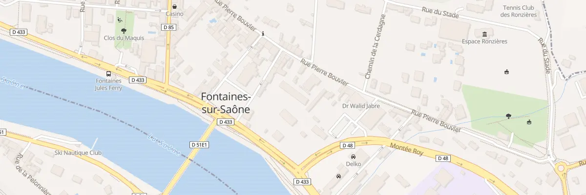 Plan du 46B Rue Pierre Bouvier à Fontaines-sur-Saône