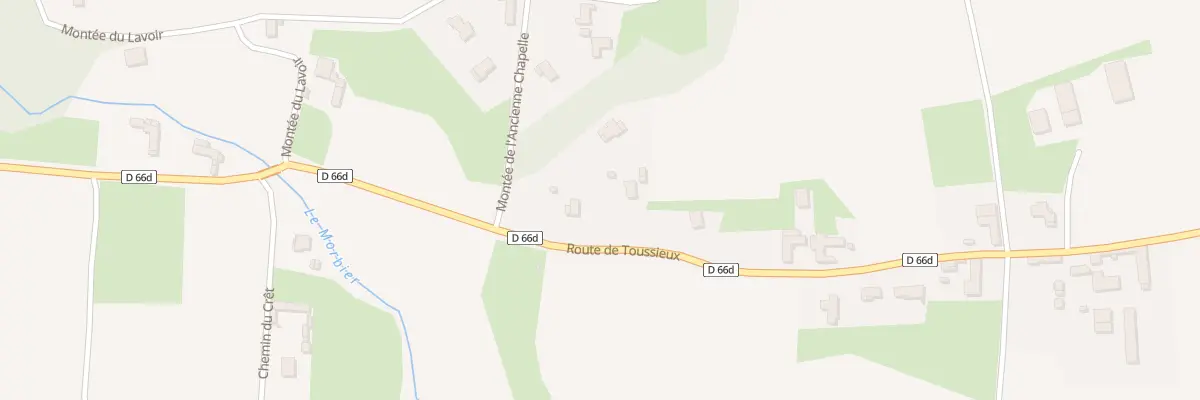 Plan du 1334 Rte de Toussieux à Rancé