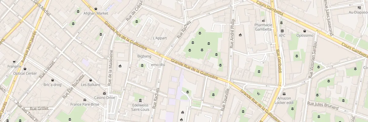 Plan du 147 Gde Rue de la Guillotière à Lyon 7e Arrondissement