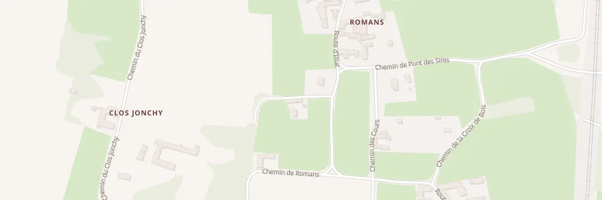 Plan du 45 Che de Romans à Garnerans