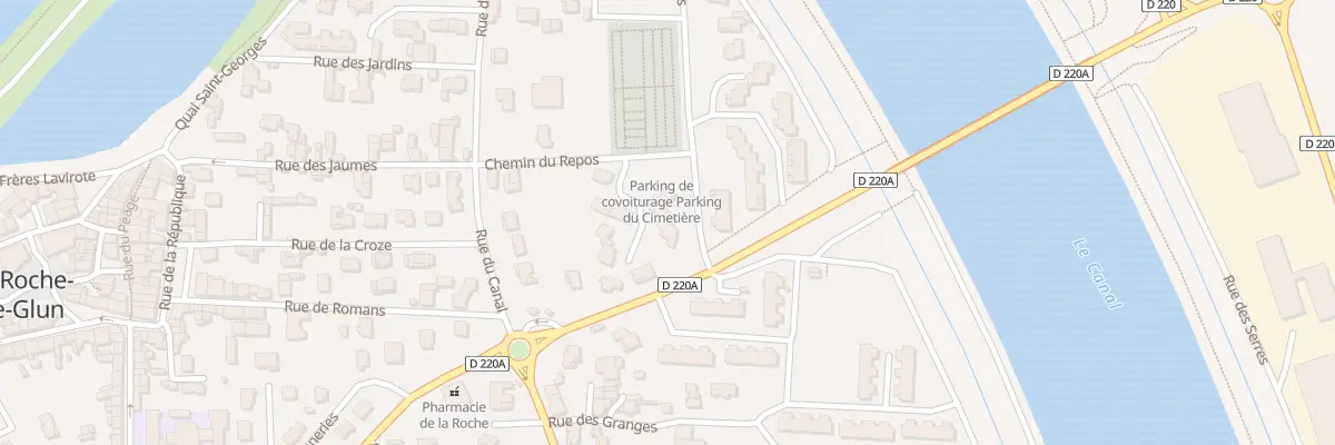 Plan du 8 Ham du Golfe à La Roche-de-Glun