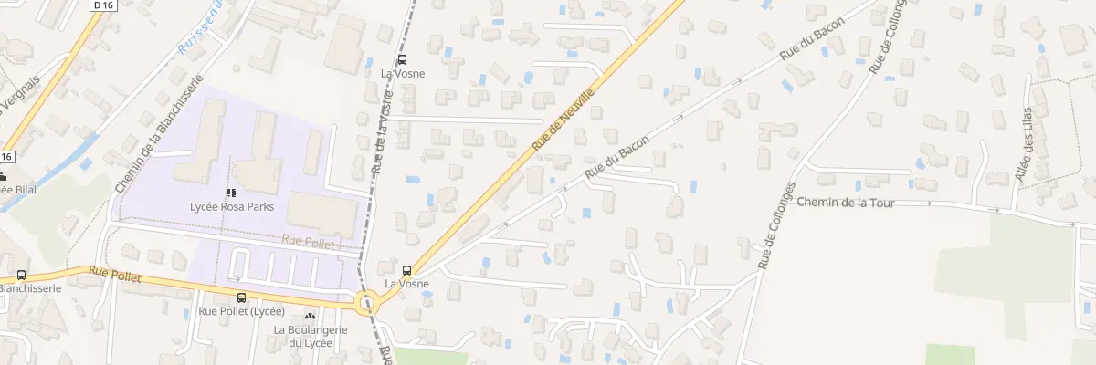 Plan du 592 Rue du Bacon à Montanay