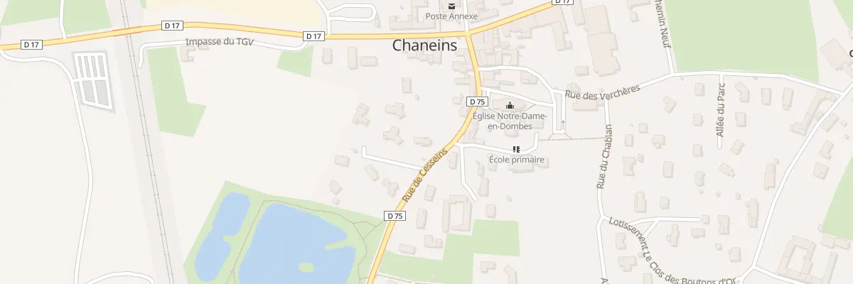 Plan du 1 Pas du Lavoir à Chaneins