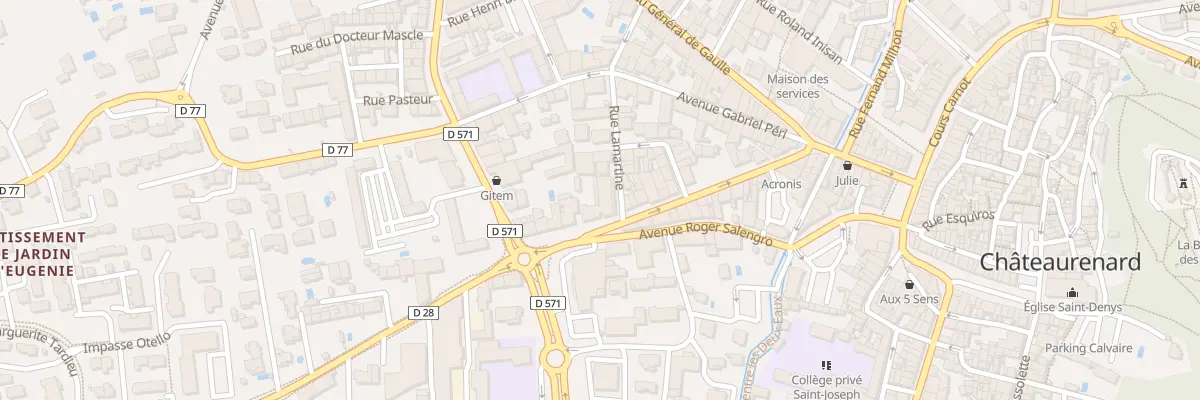 Plan du 22 Rue Lamartine à Châteaurenard