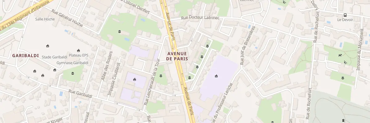 Plan du 38 Av de Paris à Chalon-sur-Saône