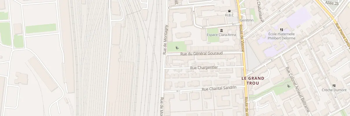 Plan du 4 Rue Général Gouraud à Lyon 8e Arrondissement