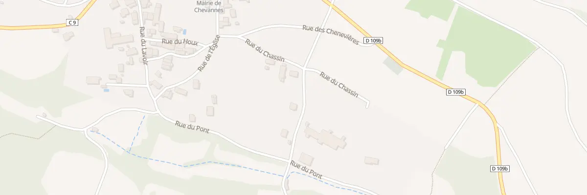 Plan du 10 Rue du Chassin à Chevannes
