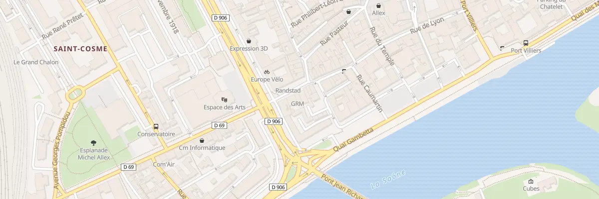Plan du 9 Rue Porte de Lyon à Chalon-sur-Saône