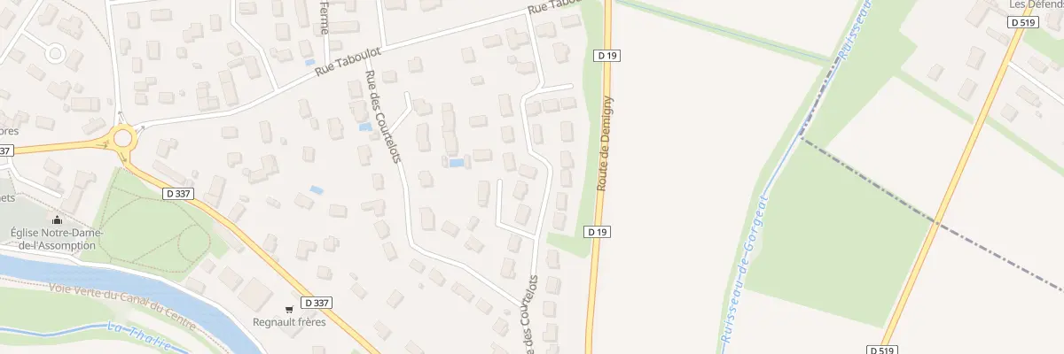 Plan du 17 Rue des Courtelots à Fragnes-La Loyère