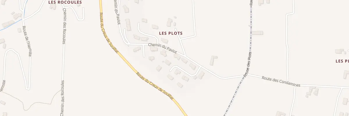 Plan du 90 All des Paviots à Crozes-Hermitage