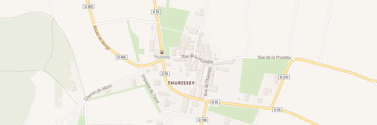 Plan du 5136 Thurissey à Montbellet
