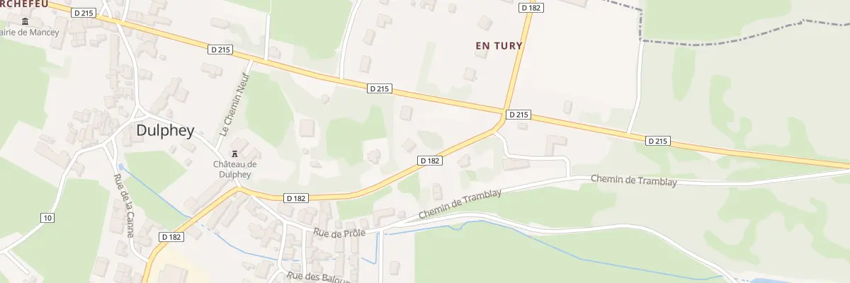 Plan du 4 Rte de Brancion à Mancey