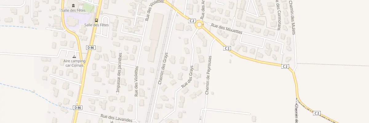 Plan du 8 Rue des Grays à Cornas