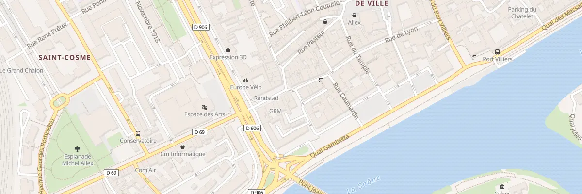 Plan du 1 Rue Porte de Lyon à Chalon-sur-Saône