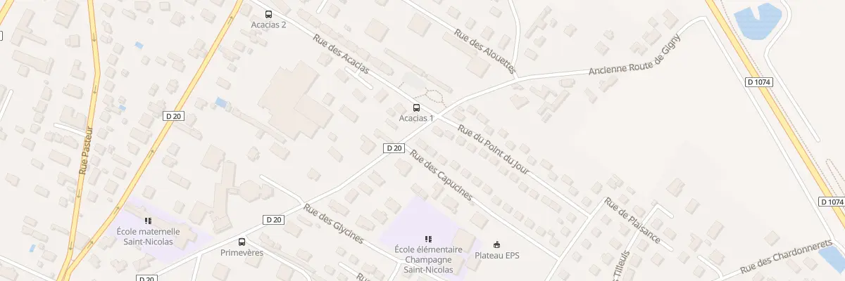 Plan du 1 Rue des Capucines à Beaune