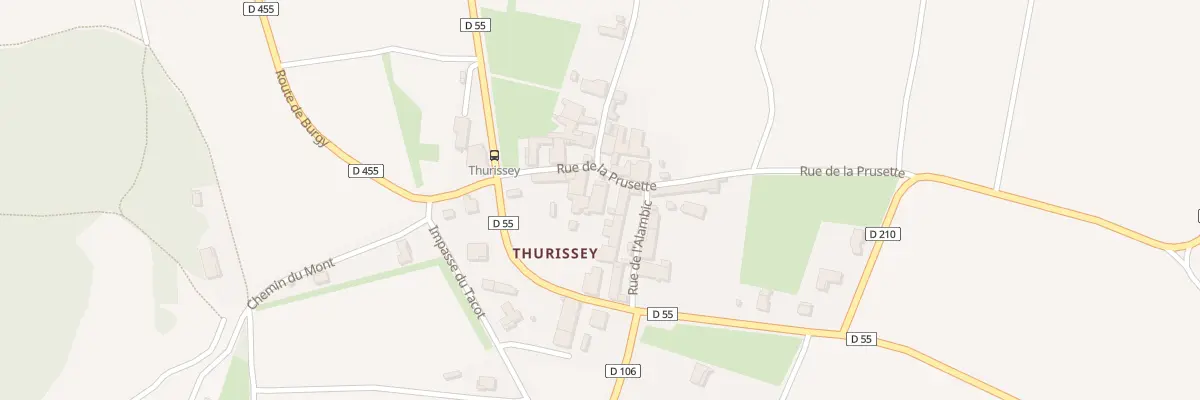 Plan du 5138 Thurissey à Montbellet